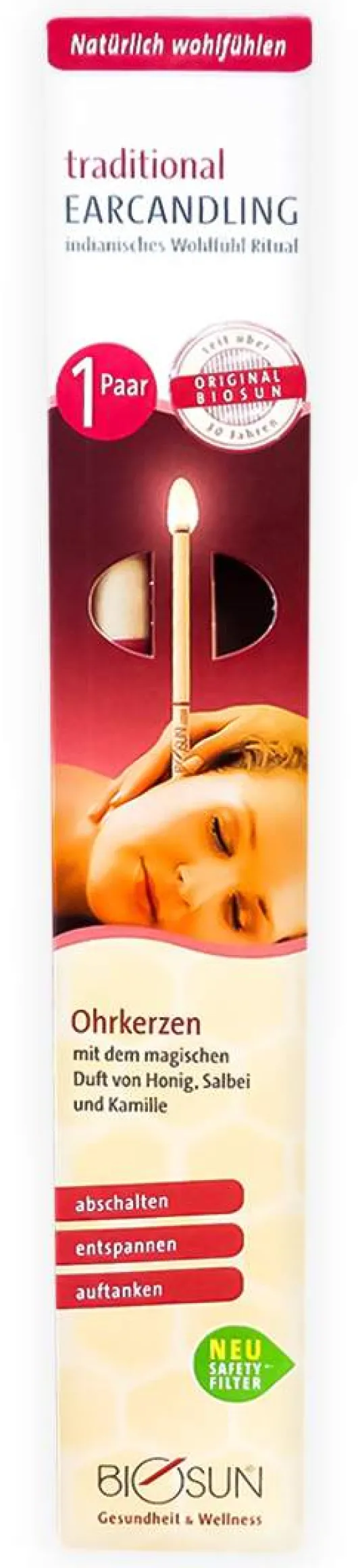 Biosun Traditional 2 Ohrkerzen Filter Neu 2015