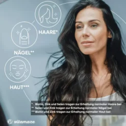 Biotin 10 mg Hochdosiert + Zink + Selen 365 Tabletten