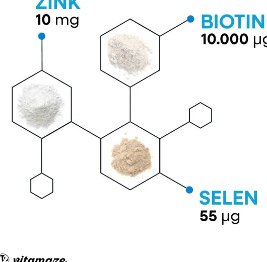 Biotin 10 mg hochdosiert Zink + Selen 180 Tabletten