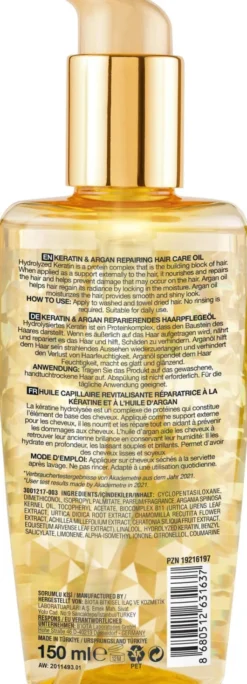 Bioxcin Keratin & Argan Haarpflegeöl 150 ml