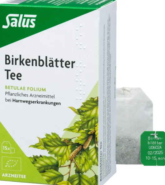 Birkenblätter Arzneitee Bio Salus 15 Filterbeutel