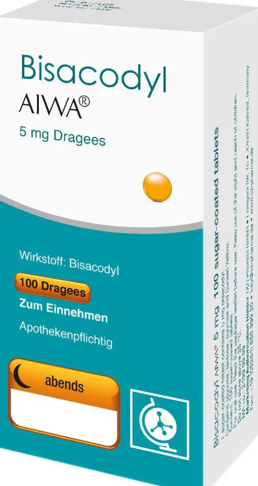 Bisacodyl Aiwa 5 mg 100 Dragees