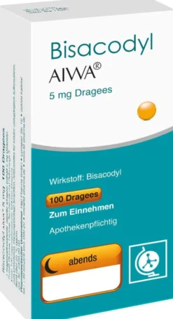 Bisacodyl Aiwa 5 mg 100 Dragees