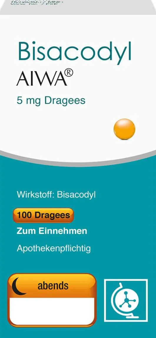 Bisacodyl Aiwa 5 mg 100 Dragees