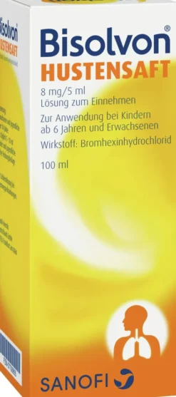 Bisolvon 100 ml Hustensaft 8 mg Je 5 ml