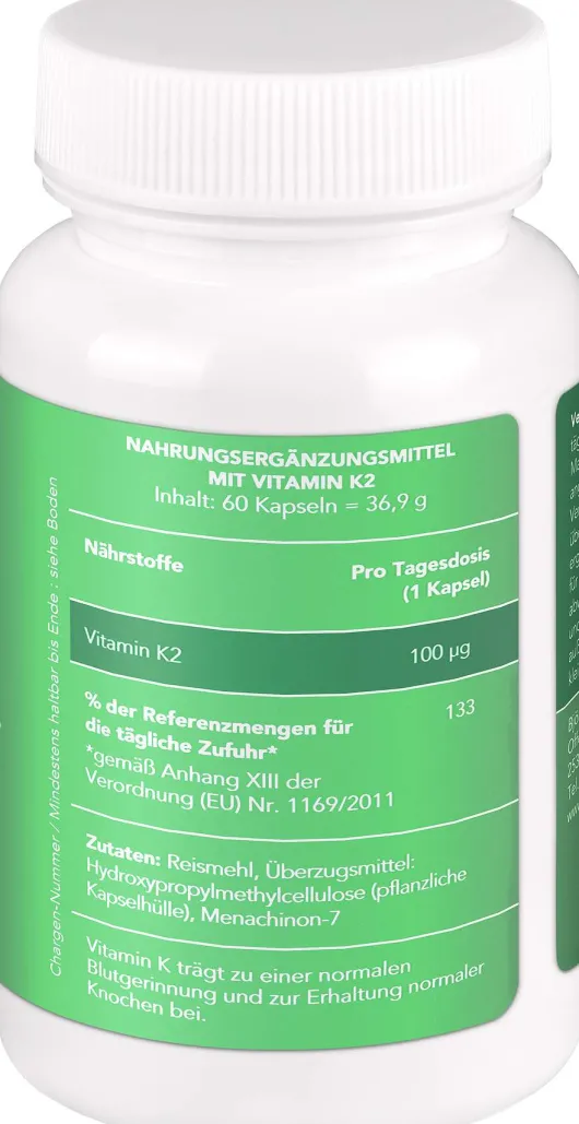 Bjökovit Vitamin K2 Mk-7 All-Trans Kapseln 60 Stück