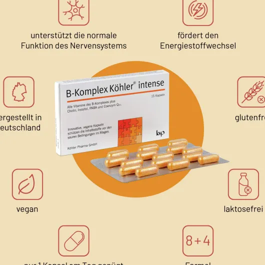 B-Komplex Köhler Intense 15 Kapseln