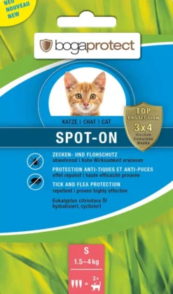 Bogaprotect Spot On Katze S 3 X 0,7 ml