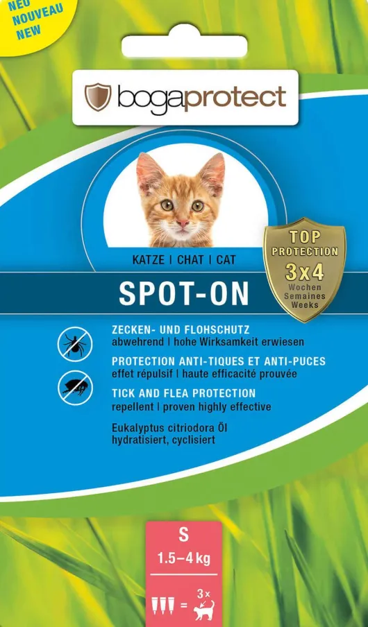 Bogaprotect Spot On Katze S 3 X 0,7 ml