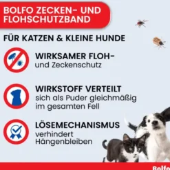 Bolfo Flohschutzband braun für Katzen und kleine Hunde 1 Stück