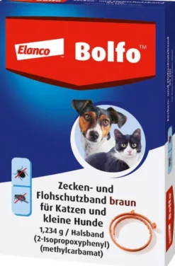 Bolfo Flohschutzband braun für Katzen und kleine Hunde 1 Stück