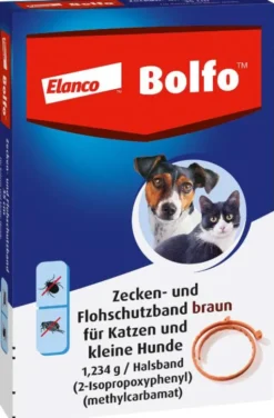 Bolfo Flohschutzband braun für Katzen und kleine Hunde 1 Stück