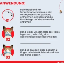 Bolfo Flohschutzband braun für große Hunde 1 Halsband