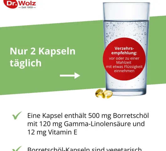 Borretschöl Kapseln Dr.Wolz 60 Stück