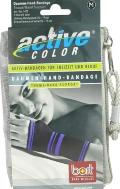 Bort Activecolor 1 Daumen Hand Bandage Medium Schwarz