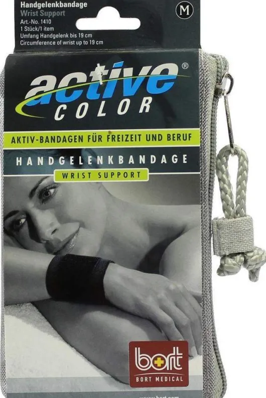 Bort Activecolor Handgelenkbandage Medium Schwarz