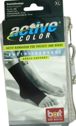 Bort Activecolor Knöchelbandage X-Large Schwarz 1 Stück