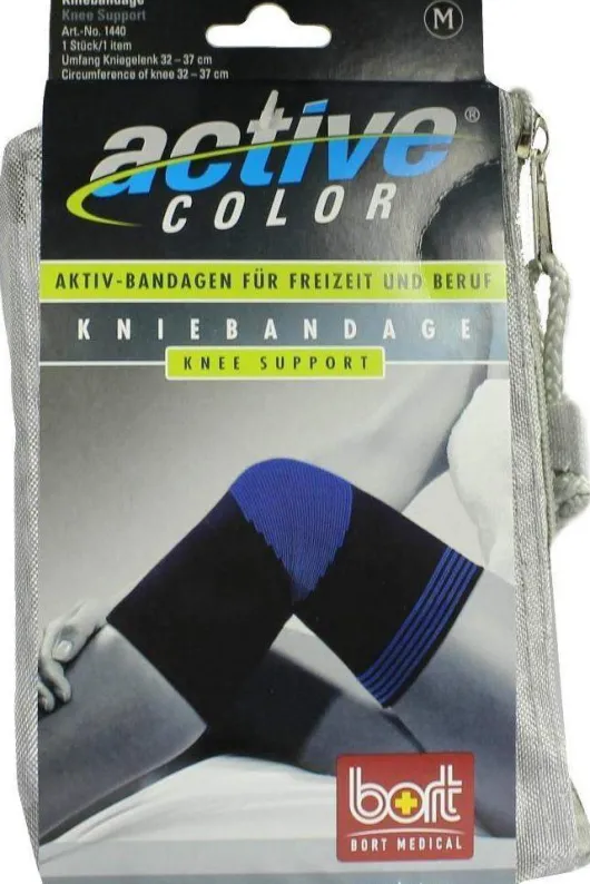 Bort Activecolor 1 Kniebandage Medium Schwarz
