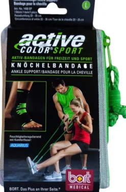Bort Activecolor Sport Knöchelbandage L Schwarz Grün 1 Stück
