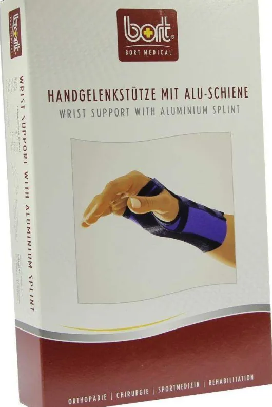 Bort Handgelenkstütze Mit Aluschiene Links Medium Haut