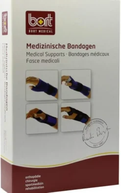 Bort Handgelenkstütze Mit Alu Band Rechts Medium Blau