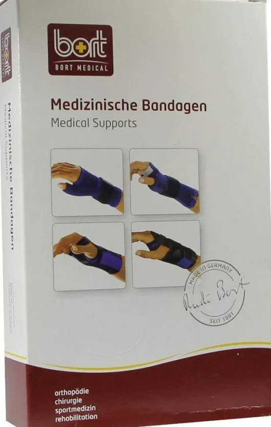 Bort Handgelenkstütze Mit Daumebaus. Large Blau