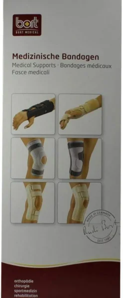 Bort Kniebandage Mit Gelenk Xxlarge Silber