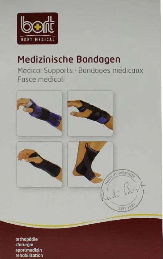 Bort Manustabil Kurz Rechts Medium Schwarz