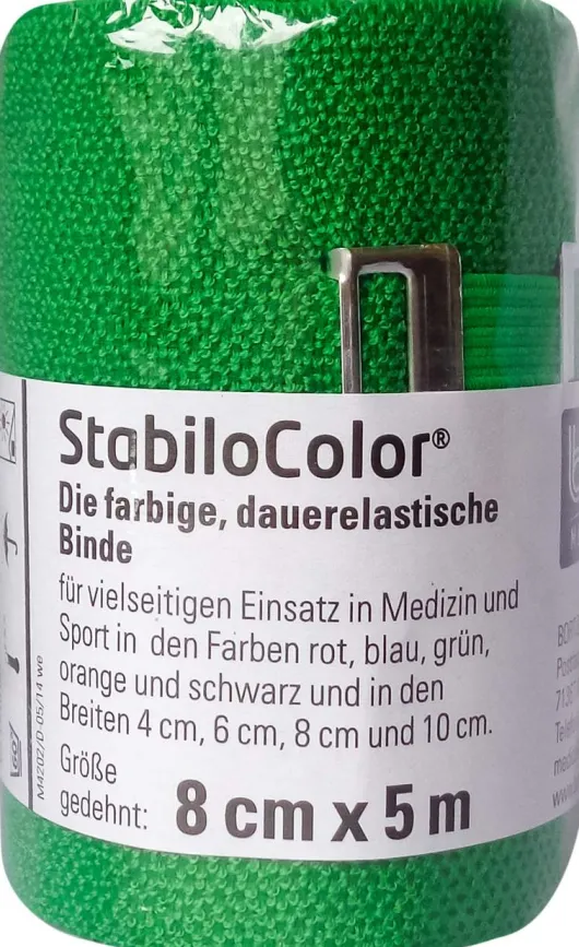 Bort Stabilocolor Binde 8cm Gruen