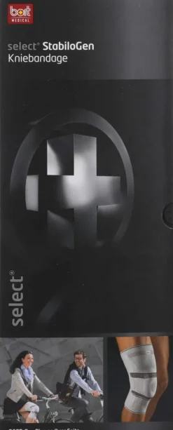 Bort Stabilogen Kniebandage Gr.4+ Schwarz 1 Stück
