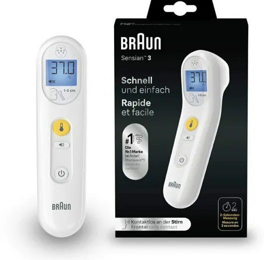 Braun Sensian 3 Kontaktloses Stirn Thermometer 1 Stück