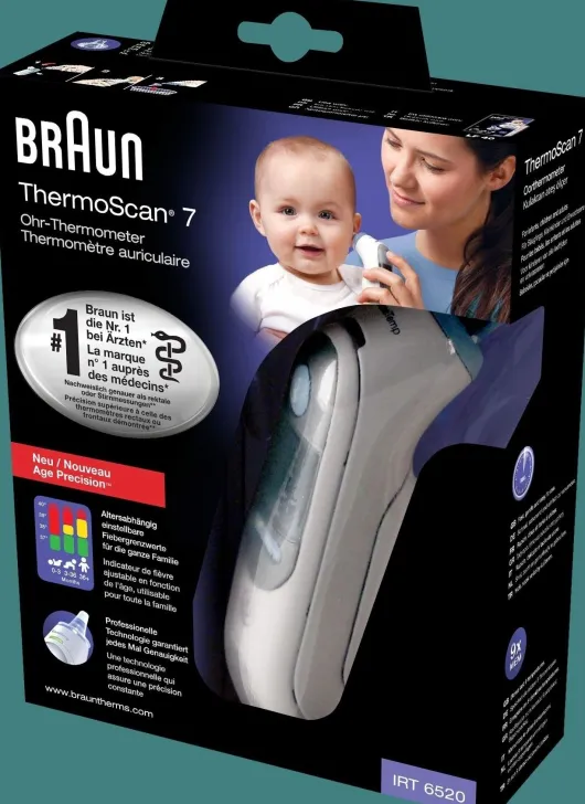Braun ThermoScan 7 Irt6520 Ohrthermometer mit Age Precision