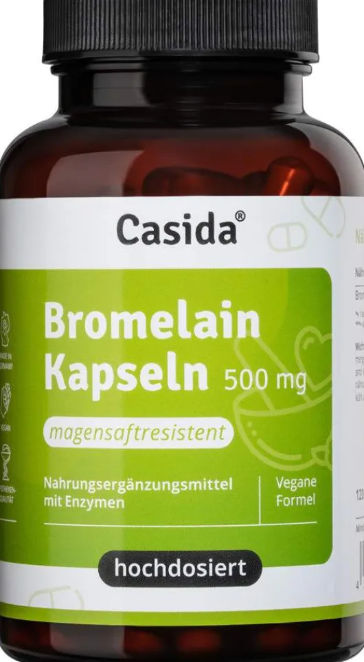 Bromelain 500 mg Hochdosiert Magensaftresist.Kaps.120 Stk