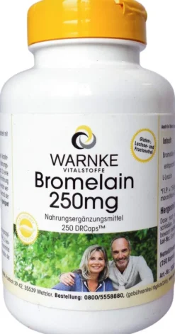 Bromelain 250 mg Magensaftresistente Kapseln 250 Stück