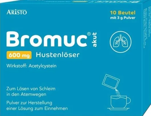 Bromuc Akut 600 mg Hustenlöser 10 Beutel