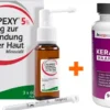 Bundle Alopexy 5 % Lösung 3 x 60 ml + Kerasilicia Haarkomplex 90 Kapseln