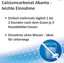 Calciumcarbonat Abanta 500 mg 100 Kautabletten