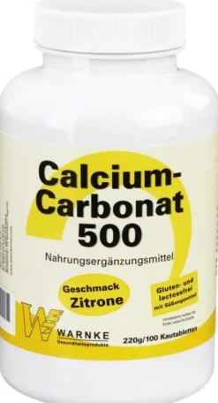 Calciumcarbonat 500 Kautabletten Zitrone