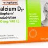 Calcium D3 Ratiopharm 100 Kautabletten