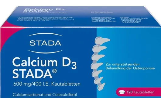 Calcium D3 Stada 600 mg 400 I.E 120 Kautabletten