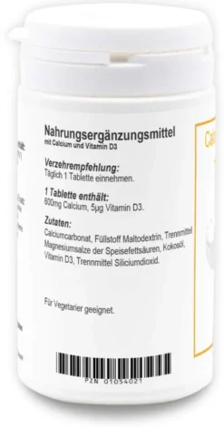 Calcium 600 mg + D3 60 Tabletten