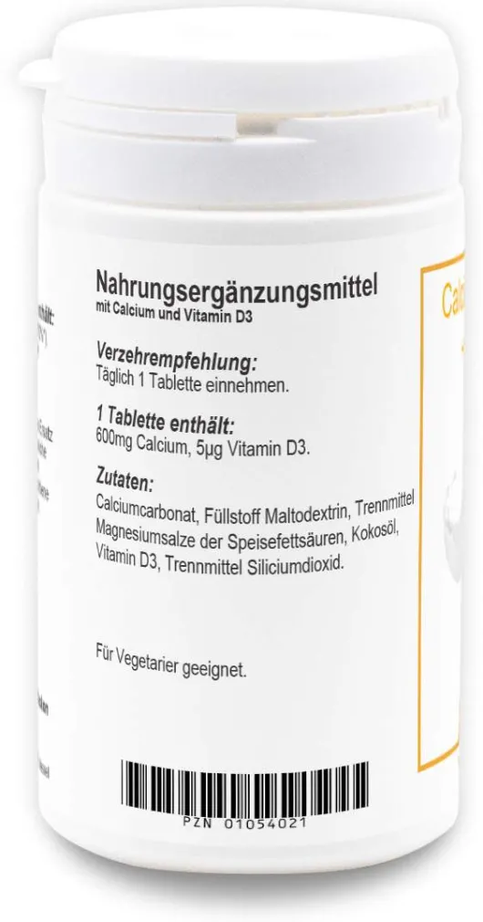 Calcium 600 mg + D3 60 Tabletten
