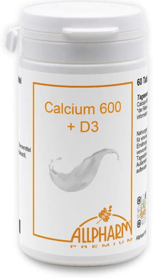 Calcium 600 mg + D3 60 Tabletten