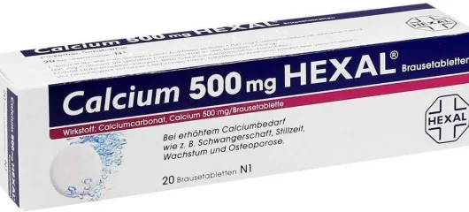 Calcium 500 mg Hexal 20 Brausetabletten