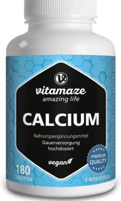 Calcium 400 mg Vegan 180 Tabletten
