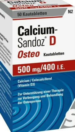 Calcium Sandoz D Osteo 50 Kautabletten