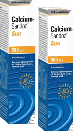 Calcium Sandoz Sun 2 x 20 Brausetabletten