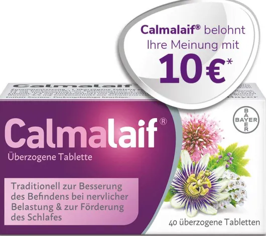 Calmalaif 40 überzogene Tabletten + gratis Schlafmaske