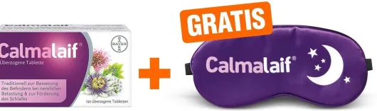 Calmalaif überzogene Tabletten 120 Stück + gratis Schlafmaske
