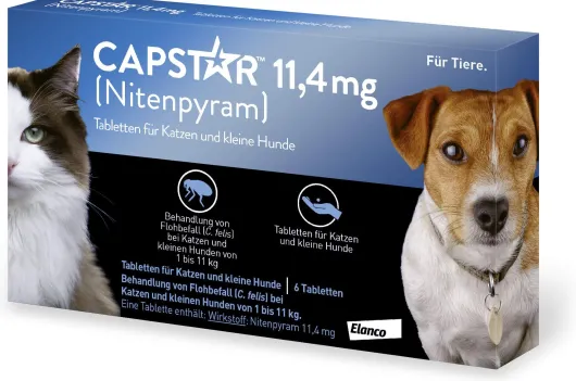 Capstar 11,4 mg für Katzen und kleine Hunde 6 Tabletten